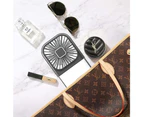 Mini Fan,Small Fan Battery Operated, USB Portable Charger Fan, Mini Handheld Fan Desk Fan-Black match