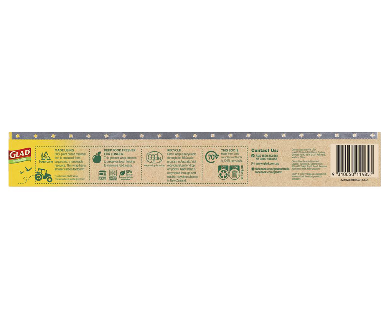 Glad to be Green® Plant Based Cling Wrap 300m