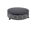 Cupcake Stand Metal Cake Stand Display Accessories for Wedding Birthday Party - Black - S