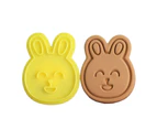 Cute Rabbit Biscuit Cutter DIY Cookie Stamps Kitchen Fondant Pastry Mould - 2