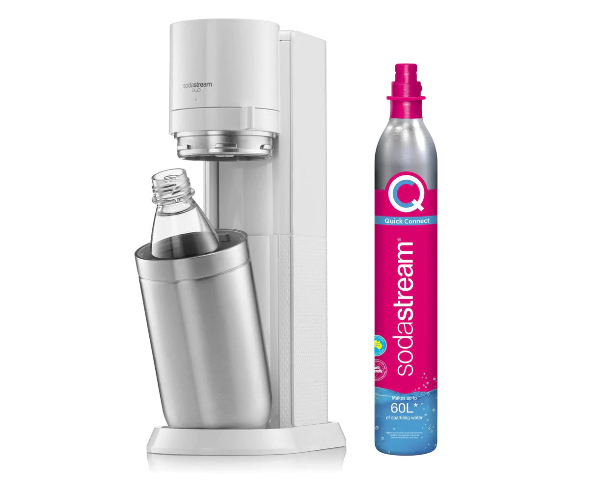 SODASTREAM Duo Black with 60 L CO2 Cylinder, 2 x…