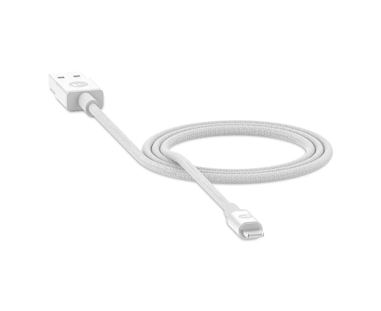 Mophie USB-A to Lightning MFI-Certified Charging Cable 1m for Apple iPhone White