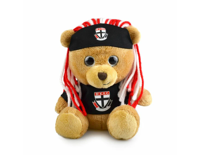 AFL Sparkle Fanatic St Kilda Kids/Children 20cm Footy Team Soft Bear Toy 3y+