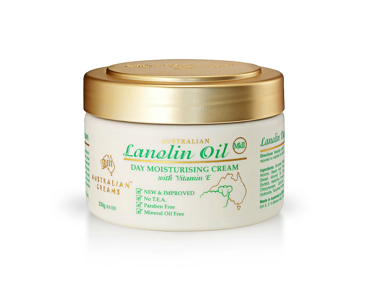 Australian Creams MKII 250g Lanolin Oil Day Moisturising Hydrate Face/Body Cream