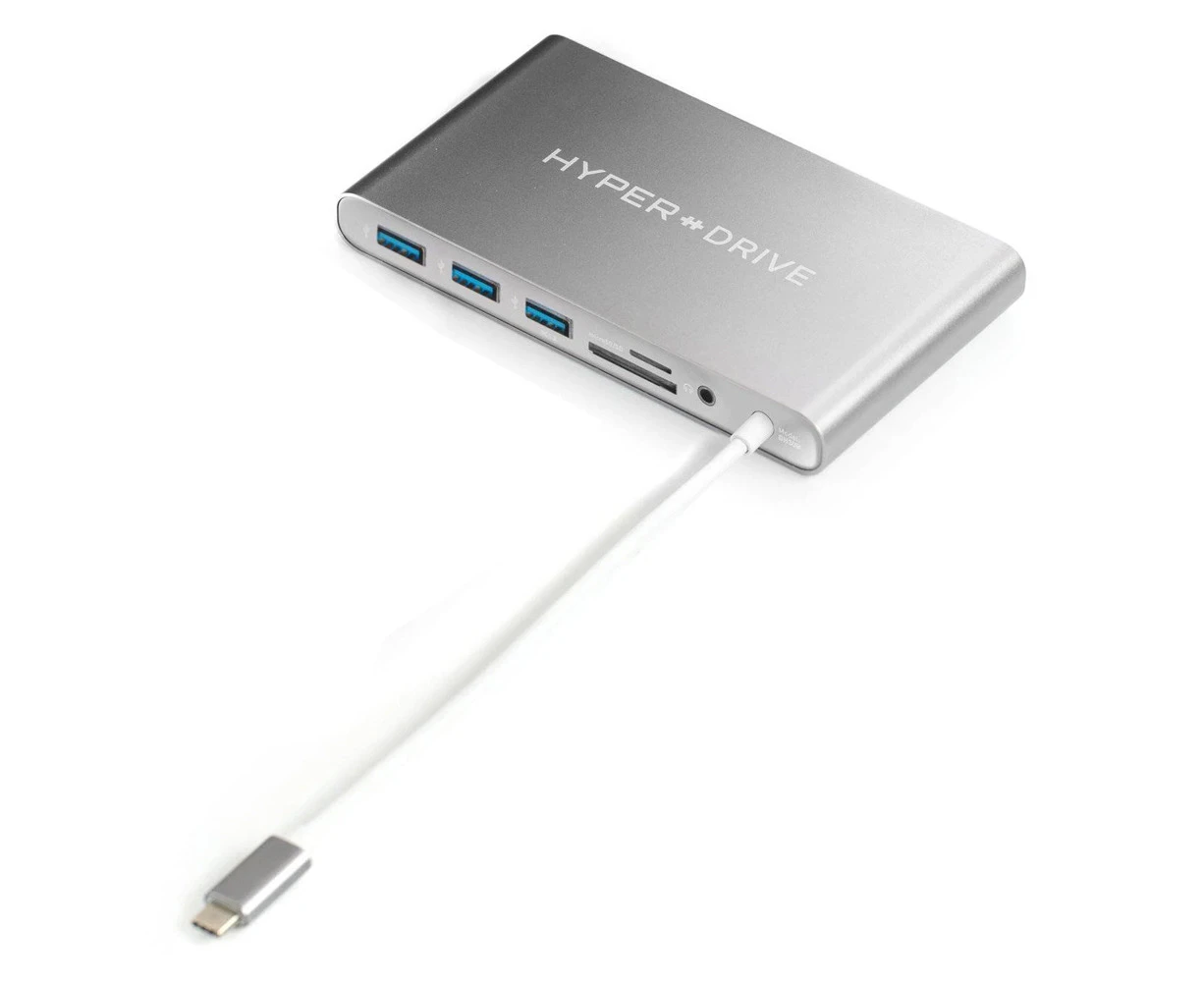 HyperDrive Ultimate 11-in-1 USB-C to HDMI/3.5mm/SD Hub for Mac/PC/Mobile Grey