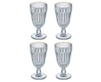 4PK Amara 250ml Wine Glass Drinking Water/Juice Stemware Cup Glassware Set Blue
