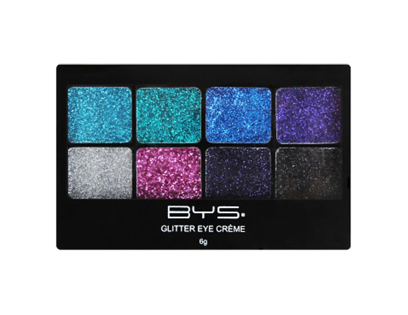 BYS Glitter Creme 6g Eye Makeup/Cosmetics Face Palette LeFreak Cest Chic 8 Shade