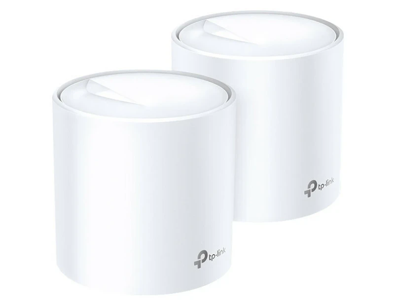 2PK TP Link Ax3000 Deco X60 2.4/5GHz Wireless Whole Mesh Home Wi-Fi System White