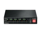 Edimax 5 Port Fast Ethernet Switch 60W 10/100 w/ 4 PoE+ Ports & DIP Switch Black