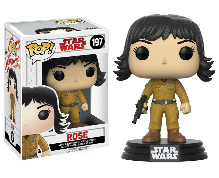 Pop! Funko 10cm Figurine Star Wars Rose Ep8 #197 Collectable Vinyl Toy Kids 3y+