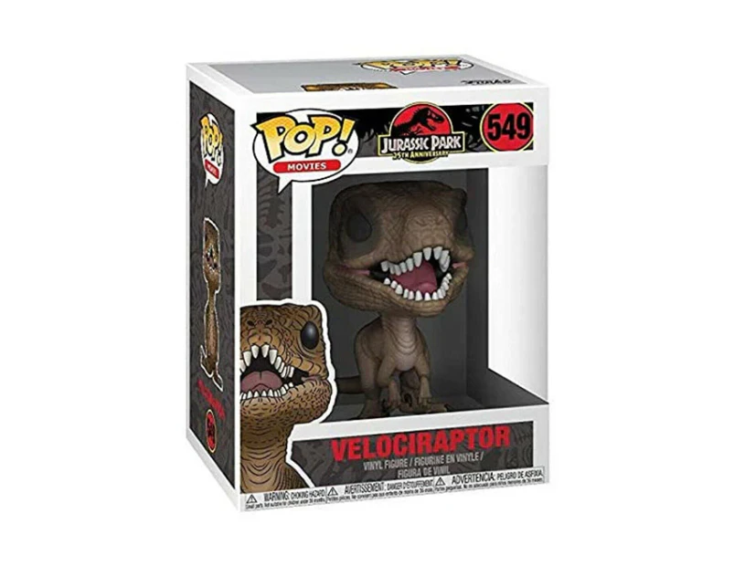 Pop! Funko Vinyl Figurine Jurassic Park Velociraptor #549 Collectable Toy 3+