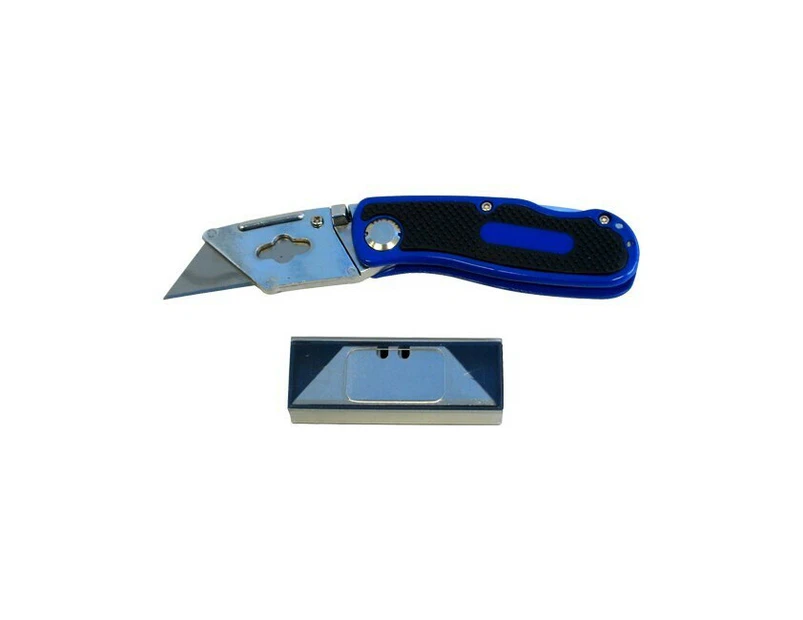 Medalist FTN08042 Folding Trimming Knife w/ 5 Blades/Aluminium Handle Blue/Black