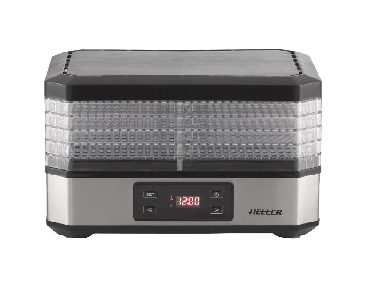 Heller 34cm 350W Digital Fruit/Herbs/Food Dehydrator/Preserver/Dryer w/5 Trays