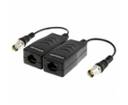 Doss IPOC200 Passive 200M Ethernet/IP Signal Extender Over Coax Cable Pair Black