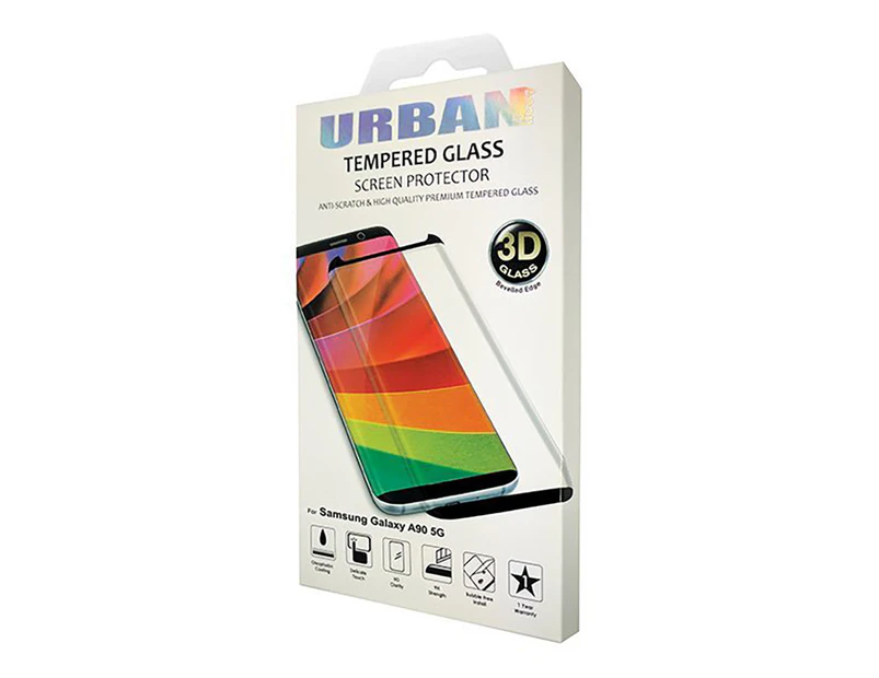 Urban Full Cover Tempered Glass Screen Protector For Samsung Galaxy A90 5G Clear