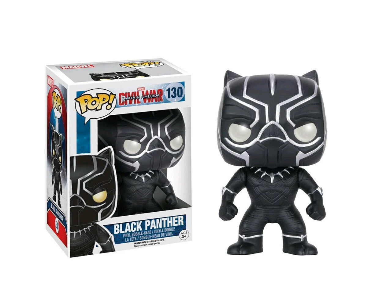 POP! Captain America 3: Civil War 10cm Black Panther Vinyl Figure #130 Figurine