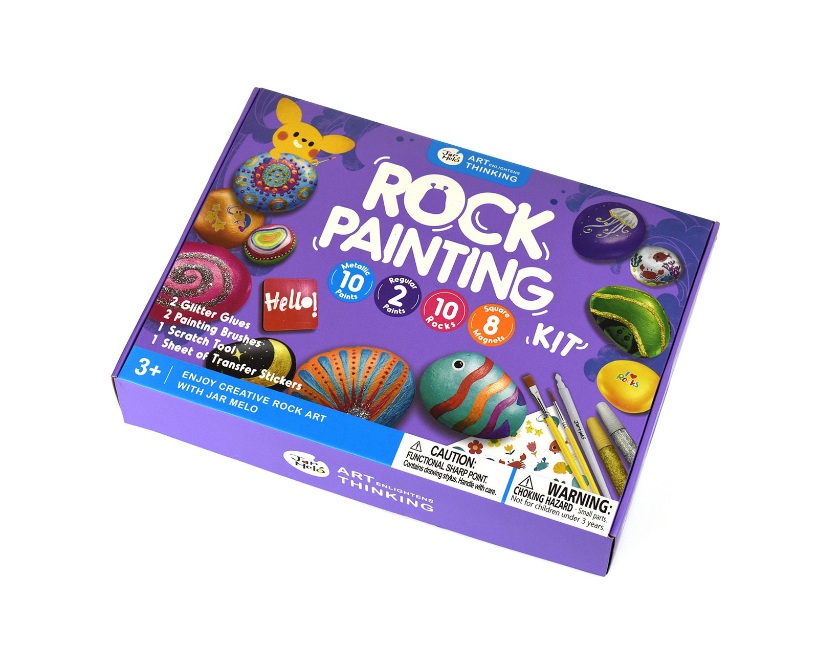 Jar Melo jar melo rock painting kits for kids, hide & seek rock