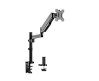Brateck Single 17"-32" Monitor Mount Desk Clamp Full Extension Gas Spring Arm