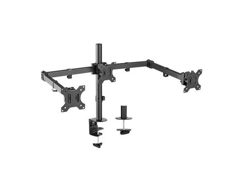 Brateck Triple Screens Economical Double Joint Articulating Steel