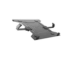 Brateck 30cm Steel Rack Holder Stand Storage for 10"-15.6" Laptop/Desk Mounts BK