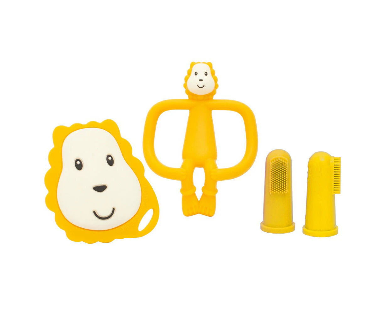 Matchstick Monkey Teething Starter Set Baby/Child Silicone Teether 3m+ Ludo Lion