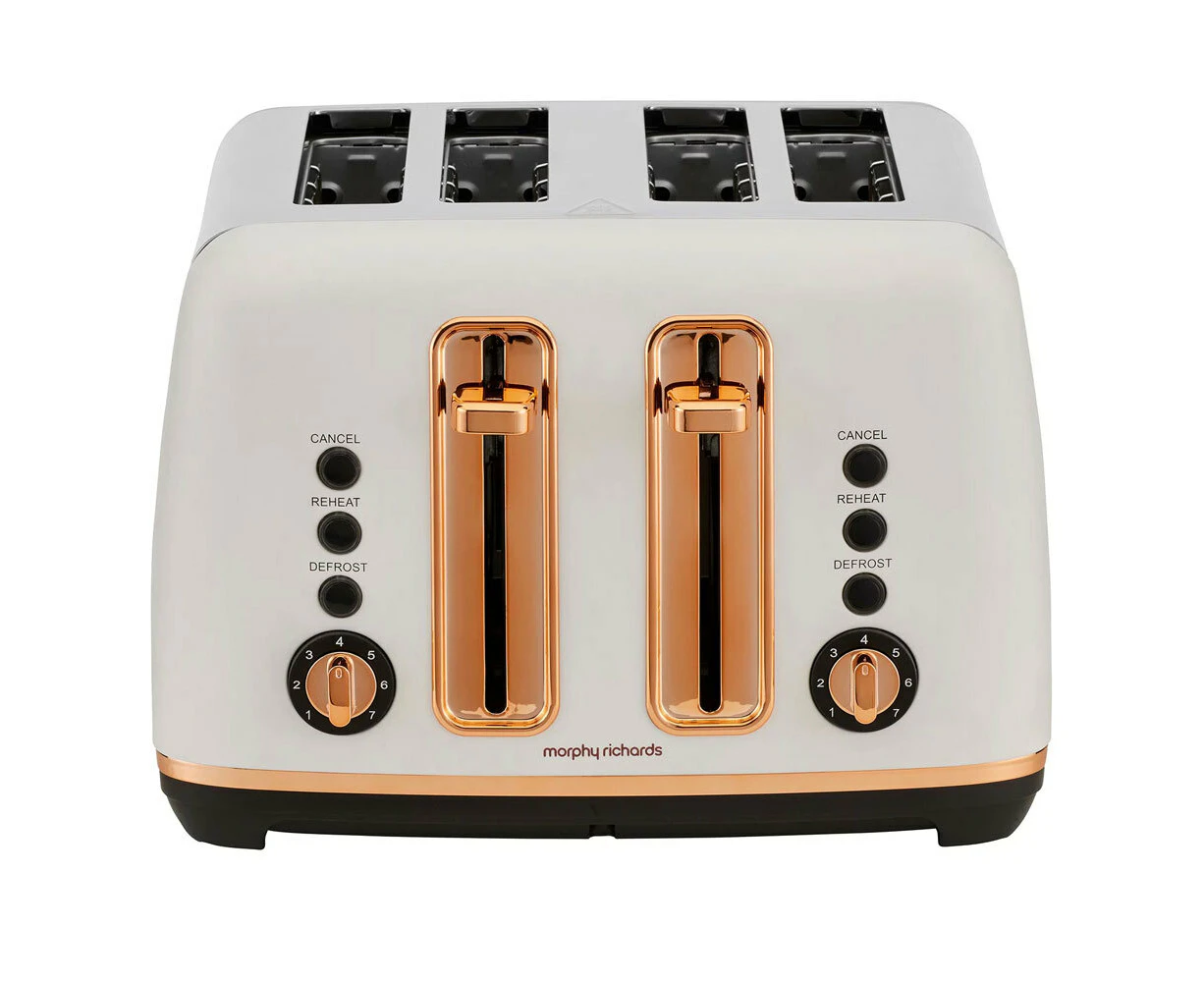 Morphy Richards Ascend 4 Slice Bread Toaster Home/Kitchen Rose Gold White