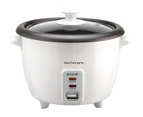 Maxim Kitchen Pro 1.8L/10 Cup Electric Rice Cooker/Cooking Non-Stick Pan White