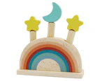 Kaper Kidz 15cm Wooden Calm & Breezy Pop Up Toy Rainbow Baby/Infant Play 12m+