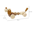 Kaper Kidz 23cm Calm & Breezy Pull Along Sausage Dog Kids/Toddler Play Toy 12m+