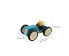 Kaper Kidz Retro Racing Car Green Children's/Kids Pretend Play Toy Large 12m+