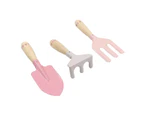 3pcs Kaper Kidz Calm & Breezy Kids Garden Tool Set Pink Children's Toy 3yrs+