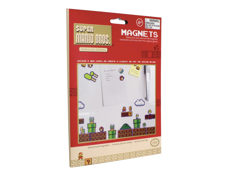80pc Paladone Super Mario Collectors Edition Magnet Characters/Icons Set 6y+