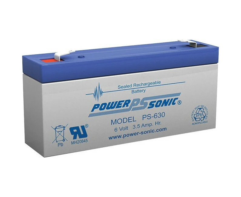 Power Sonic PS630 6V 3.5Amp Rechargeable Battery F1 Terminal Sealed Lead Acid