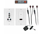 PRO.2 IR Repeater Wall Plate Kit Receiver w/ Single/Dual Infrared Emitters