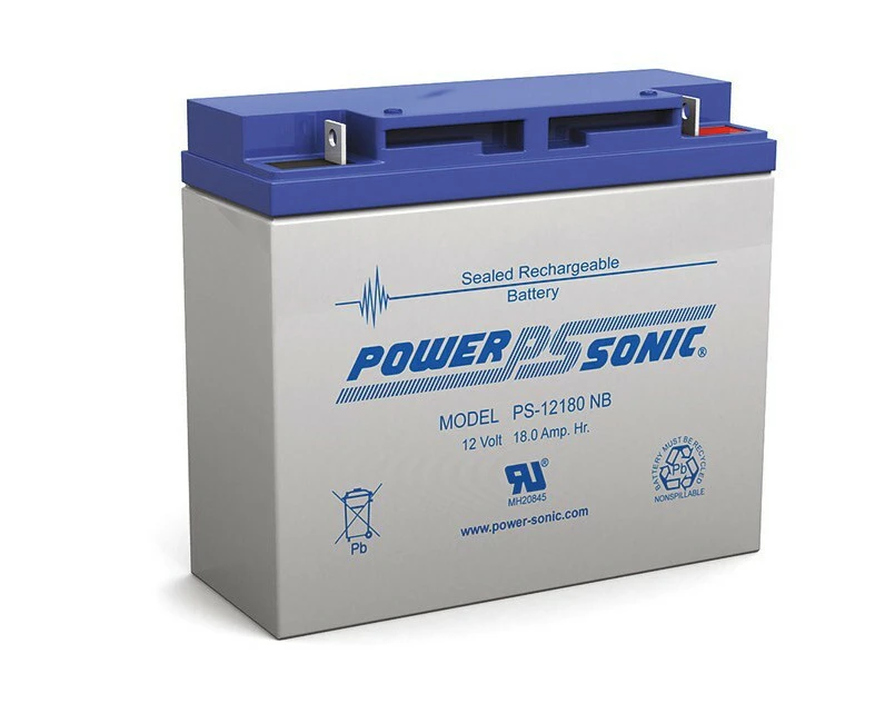 Power Sonic 12V 18Amp Rechargeable Battery NB2 Terminal Sealed Lead Acid