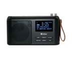 Richter Portable DAB+ Digital FM Radio LCD Display w/Bluetooth Black Music/Audio