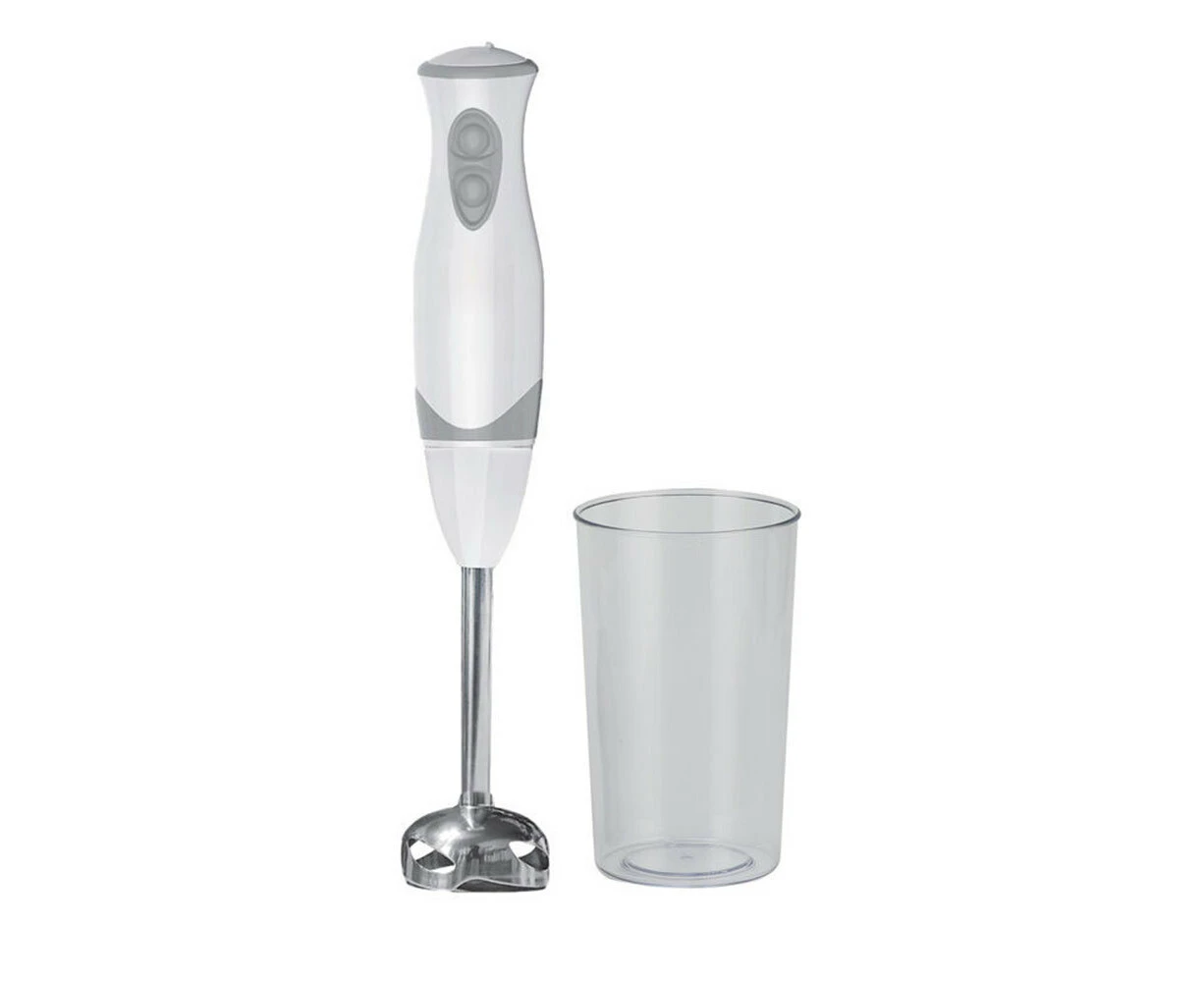 Maxim KitchenPro 200W Smoothies/Cocktail Stick/Handheld Blender w/ Beaker White