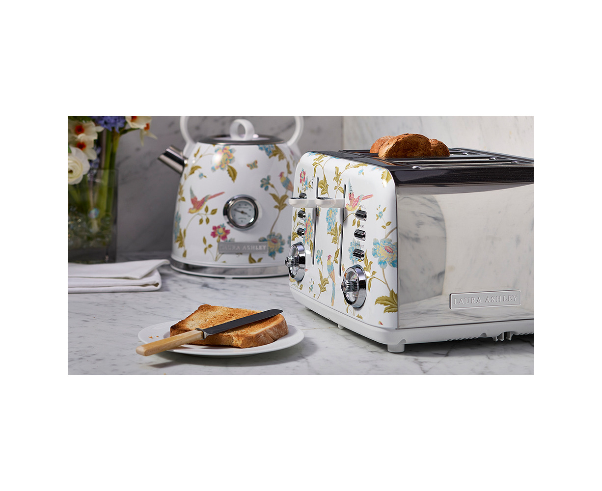 VQ Laura Ashley 2-Slice Toaster - Elveden White