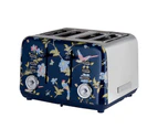 Laura Ashley Elveden 29cm Electric 4-Slice Bread Toaster 1850W Food/Kitchen BLU