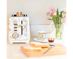 Laura Ashley Elveden 24cm Electric 2-Slice Bread Toaster 925W Food/Kitchen WHT