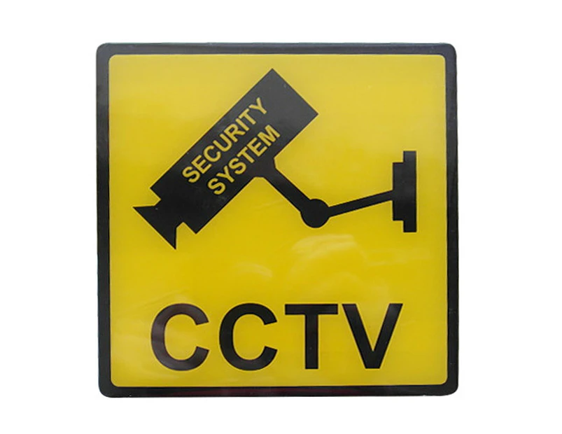 Doss 120mm Security Surveillance Camera Acrylic Sticker CCTV Video Warning Sign