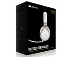 Corsair Virtuoso Headphone Wireless RGB Gaming Headset w/ Mic f/Desktop PC Pearl