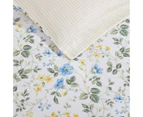 Laura Ashley Meadow Floral Queen Bed Quilt Cover Set w/ 2x Pillowcase Sun Blue