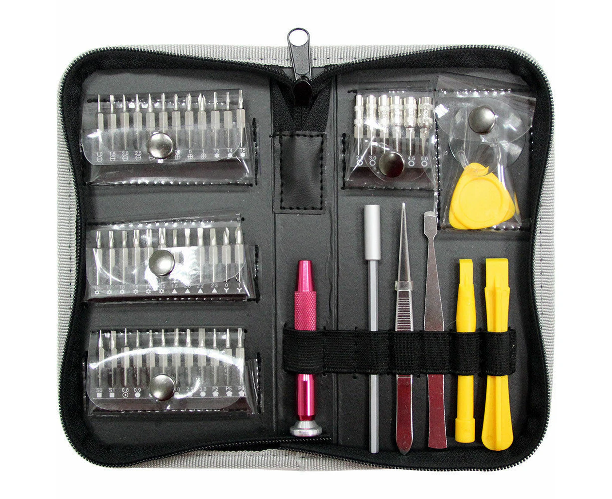 Doss 51 in 1 Pro Tool Pouch Bag Tech Devices Repair Kit Screwdriver Handle/Bits