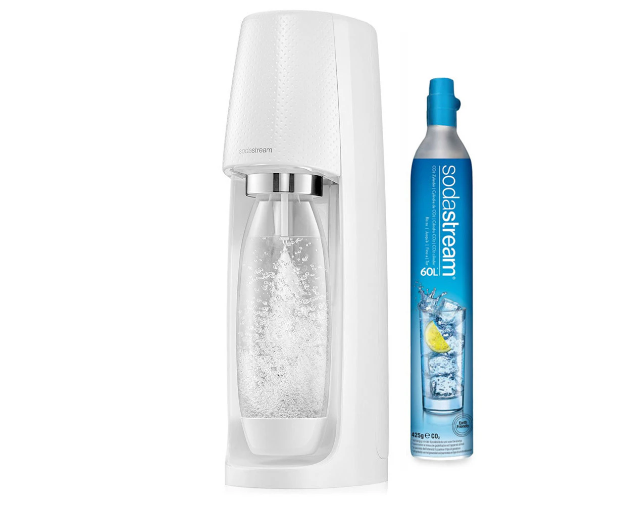 Soda Stream Spirit White Sparkling Water Maker Fizzy Bubble Drinks SodaStream