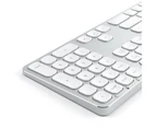 Satechi Aluminum USB-A Wired/Corded Keyboard f/iMac/iPad/Macbook/MacOS Silver
