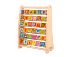 Tooky Toy Wooden Alphabet Abacus Letters Kids Learning/Educational 24m+ Natural