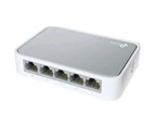 TP Link TL-SF1005D 5-Port Ethernet Switch/Hub Ports Mini Desktop 10/100M White