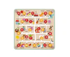 Tooky Toy Wooden Alphabet & Farm Matching Maze Board Game Kids Fun Activity 3+