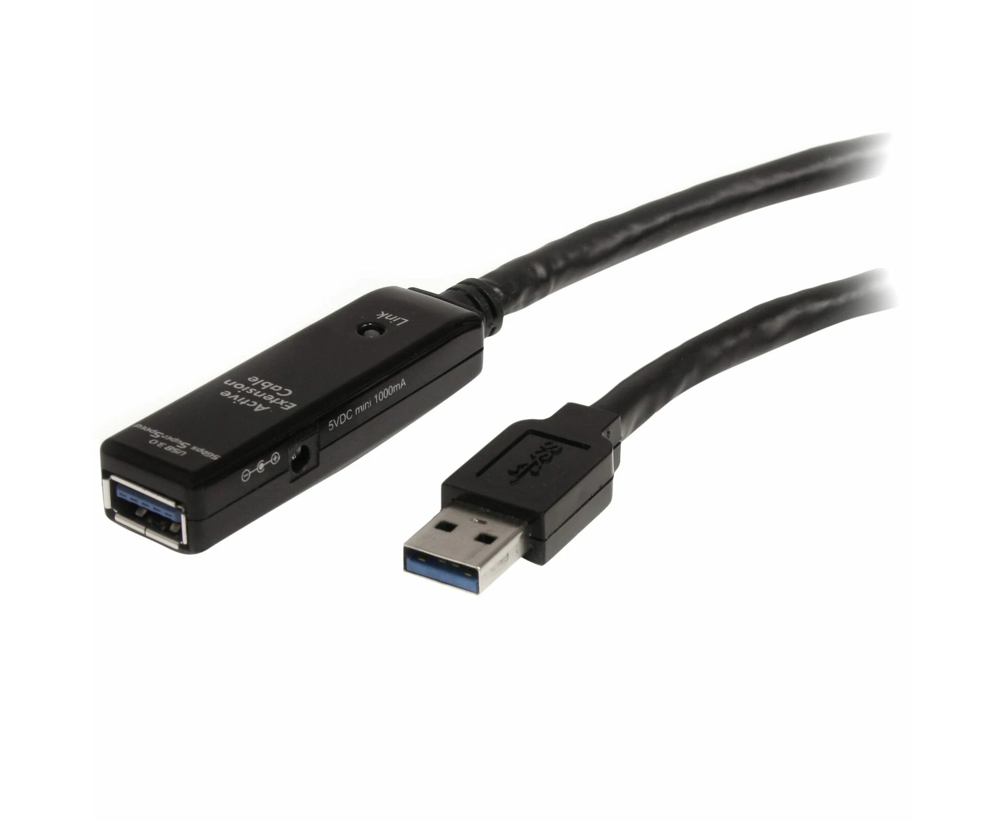 Star Tech 10m USB 3.0 Extension Cable 5Gbps - Male To Female USB Powered BLK